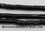 CTE947 15.5 inches 6*10mm tube dyed blue tiger eye beads wholesale