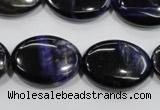 CTE955 15.5 inches 18*25mm oval dyed blue tiger eye beads wholesale