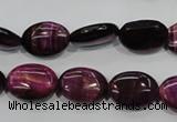 CTE993 15.5 inches 10*14mm oval dyed red tiger eye beads wholesale