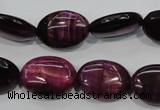 CTE996 15.5 inches 15*20mm oval dyed red tiger eye beads wholesale