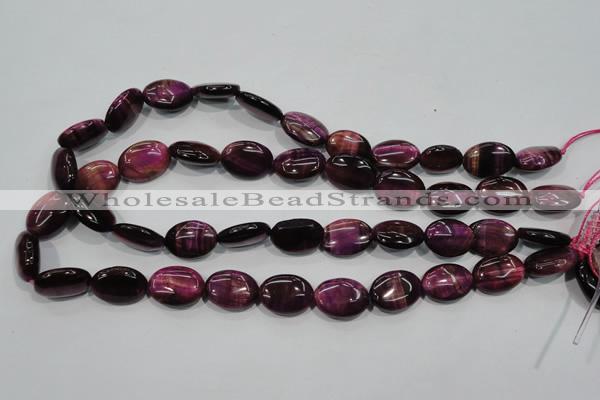 CTE996 15.5 inches 15*20mm oval dyed red tiger eye beads wholesale