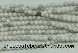 CTG105 15.5 inches 2mm round tiny white turquoise beads wholesale