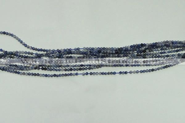 CTG115 15.5 inches 2mm round tiny sodalite gemstone beads wholesale