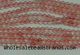 CTG124 15.5 inches 2mm round tiny cherry quartz beads wholesale