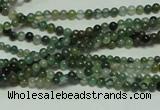 CTG126 15.5 inches 2mm round tiny moss agate beads wholesale