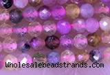 CTG1325 15.5 inches 2mm faceted round tourmaline beads wholesale