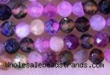 CTG1326 15.5 inches 2mm faceted round tourmaline beads wholesale