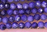 CTG1333 15.5 inches 2mm faceted round sapphire beads wholesale