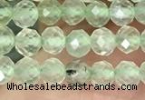 CTG1348 15.5 inches 4mm faceted round prehnite beads wholesale