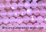 CTG1353 15.5 inches 4mm faceted round white moonstone beads