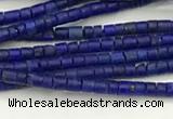 CTG1371 15.5 inches 1*1mm heishi tiny lapis lazuli beads