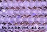 CTG1395 15.5 inches 2*3mm faceted rondelle tiny white moonstone beads