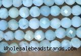 CTG1421 15.5 inches 2mm faceted round larimar beads wholesale