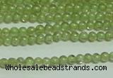 CTG149 15.5 inches 3mm round tiny peridot gemstone beads wholesale