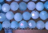 CTG1495 15.5 inches 3mm faceted round amazonite beads wholesale