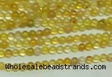 CTG151 15.5 inches 3mm round tiny yellow agate beads wholesale