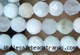 CTG1555 15.5 inches 4mm faceted round Chinese larimar beads