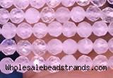 CTG1600 15.5 inches 2.5mm faceted round tiny white moonstone beads