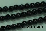 CTG19 15.5 inches 3mm round B grade tiny black agate beads