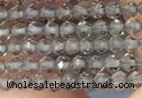 CTG2107 15 inches 2mm faceted round tiny ice obsidian beads