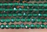 CTG2111 15 inches 2mm faceted round tiny quartz glass beads