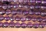 CTG2123 15 inches 2mm,3mm & 4mm faceted round amethyst gemstone beads