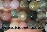 CTG2220 15 inches 2mm,3mm & 4mm faceted round Indian agate beads