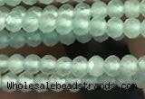 CTG2249 15 inches 2mm faceted round natural prehnite beads