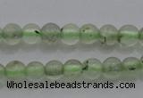 CTG255 15.5 inches 3mm round tiny green rutilated quartz beads