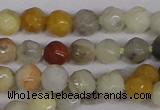 CTG300 15.5 inches 3mm faceted round ting crazy lace agate beads