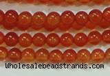 CTG37 15.5 inches 2mm round grade A tiny red agate beads wholesale