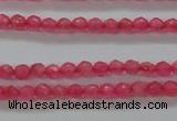 CTG402 15.5 inches 2mm faceted round tiny dyed candy jade beads