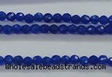 CTG412 15.5 inches 2mm faceted round tiny dyed candy jade beads