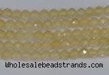 CTG623 15.5 inches 2mm faceted round citrine gemstone beads