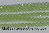 CTG629 15.5 inches 2mm faceted round peridot gemstone beads