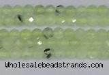 CTG632 15.5 inches 3mm faceted round prehnite gemstone beads