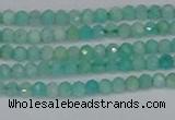 CTG647 15.5 inches 2mm faceted round Peru amazonite beads