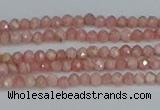 CTG653 15.5 inches 2mm faceted round Argentina rhodochrosite beads