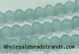 CTG66 15.5 inches 3mm round tiny dyed white jade beads wholesale