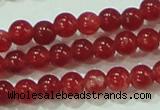 CTG67 15.5 inches 3mm round tiny dyed white jade beads wholesale