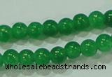 CTG69 15.5 inches 3mm round tiny dyed white jade beads wholesale