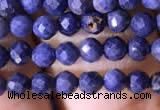 CTG789 15.5 inches 3mm faceted round tiny sapphire gemstone beads