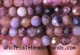 CTG798 15.5 inches 3mm faceted round tiny ruby sapphire beads