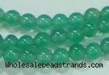 CTG83 15.5 inches 3mm round grade AA tiny green agate beads wholesale