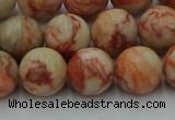 CTJ703 15.5 inches 10mm round red net jasper beads wholesale