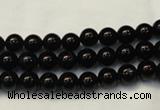 CTO101 15.5 inches 6mm round natural black tourmaline beads