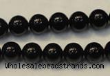 CTO103 15.5 inches 10mm round natural black tourmaline beads