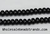 CTO118 15.5 inches 6*10mm rondelle black tourmaline beads