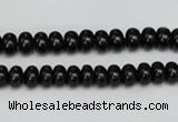 CTO119 15.5 inches 7*11mm rondelle black tourmaline beads