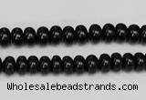 CTO120 15.5 inches 8*12mm rondelle black tourmaline beads